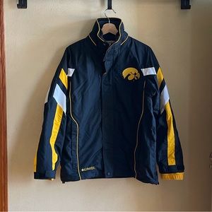 Columbia Black Yellow Iowa Hawkeyes 3-in-1 Interchange Coat with Fleece Jacket S